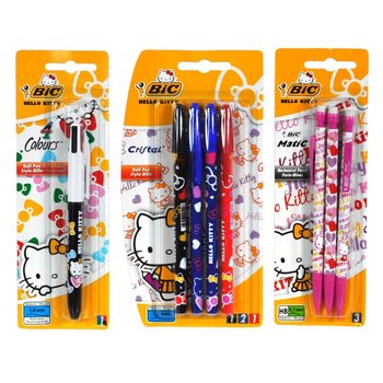 HELLO KITTY BIC 混合装笔卡装 (12支)