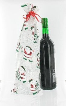 精美圣诞红酒礼品袋 (12入)