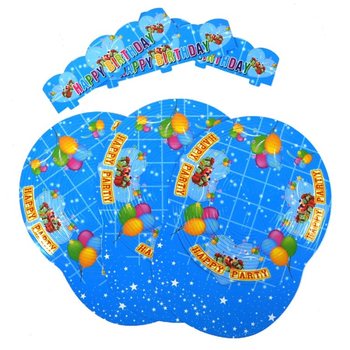 6个袋装生日螺旋派对帽 (6个装)