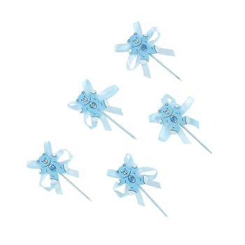 新生儿纸杯蛋糕插牌 - 蓝色小熊 (12支入)