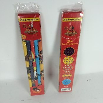 5件装'De Club van Sinterklaas'礼品包装纸