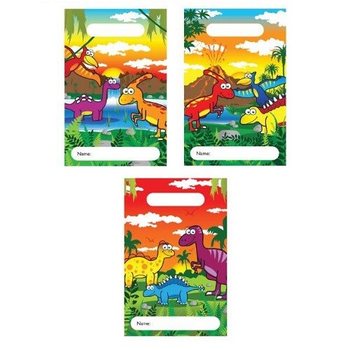 恐龙主题礼品袋 – 23x15 cm (144只装)