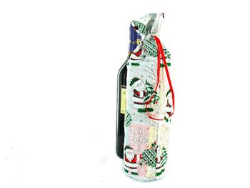 精美圣诞红酒礼品袋 (12入)