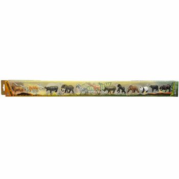 ANIMAL WORLD - 野生动物玩具模型组合 (12件装)