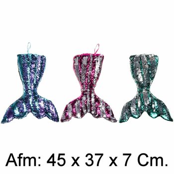 XL 毛绒美人鱼尾巴枕头 - 45 厘米 - 混色（4 个装）