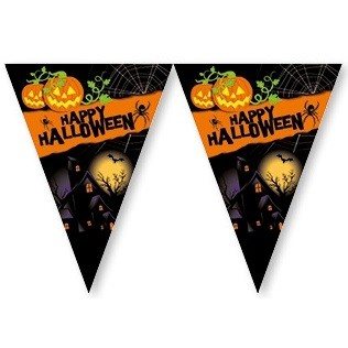 Happy Halloween 万圣节三角拉旗 - 2.3米 (6件)