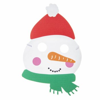 圣诞泡沫面具混合装 - 圣诞老人、驯鹿和雪人 (48个装)