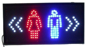 LED 洗手间/厕所指示灯箱 广告牌
