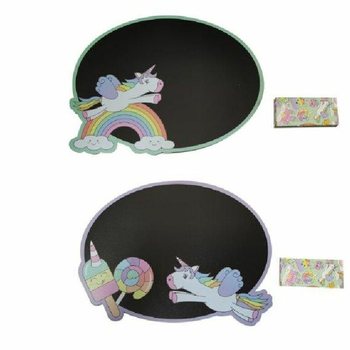 独角兽黑板带粉笔 (24件展示盒)
