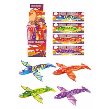 FIGHTER GLIDERS 泡沫手抛飞机 &ndash; 款式：恐龙展示盒装 (48支装)