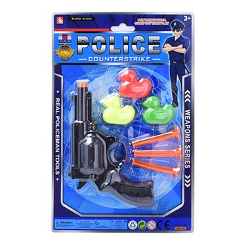 挂卡装警用玩具套装 - 2款混装 (6套)
