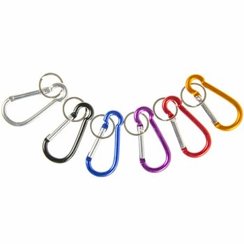 彩色登山扣钥匙圈 (48入)