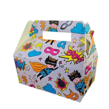 超级英雄儿童套餐盒 - 22.5 x 12 x 9.5 厘米 (24个装)