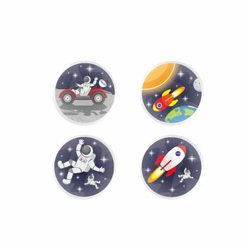 太空混合主题弹力球 Ø3.3 Cm. (100个装)