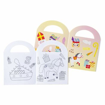 圣尼古拉斯 (Sinterklaas) 小贴纸涂色本 (48本)