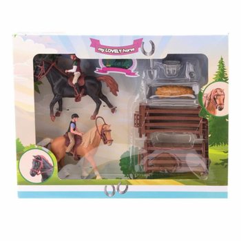 MY LOVELY HORSE - XL - 双玩具马与大型马术俱乐部礼盒装 (1套)