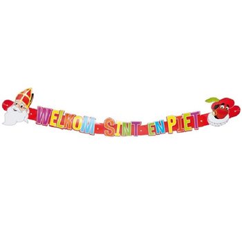 Sint & Piet 欢迎拉旗 124 cm (12条装)
