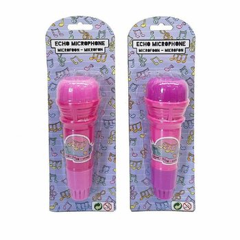 女孩粉色回音麦克风卡装玩具（12支装）