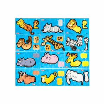 3D 野生动物泡沫拼图 (48件装)