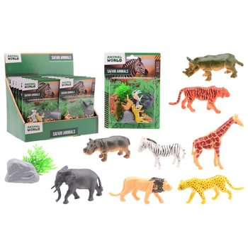 ANIMAL WORLD - 游猎动物玩偶套装 10件装 插卡包装 - 展示盒装 (12张)
