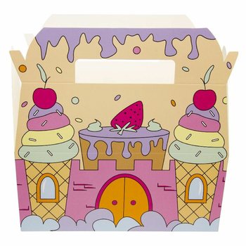 冰雪城堡儿童套餐盒 - 22.5 x 12 x 9.5 厘米 (24个装)