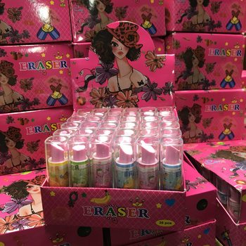 口红造型口香糖展示盒装 (36个)