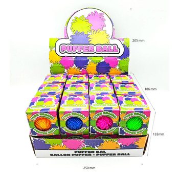 礼盒装毛毛球 Puffer Ball - 6厘米 - 盒装及陈列盒 (24个装)