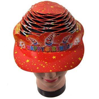 6个袋装生日螺旋派对帽 (6个装)