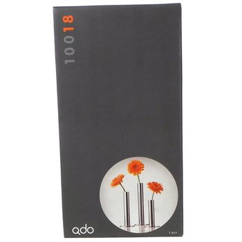 QDO - 不锈钢单花瓶，3件套 (1套)