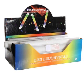 LED发光泡沫棒 - 多色派对棒 展示盒装 (24支)