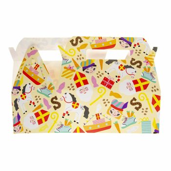 圣尼古拉斯节日儿童餐盒 SINTERKLAAS - 22.5 x 12 x 9.5 厘米 (24个装)