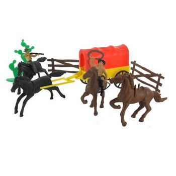 牛仔玩具套装 (12套/包) - 蛋糕装饰与玩具
