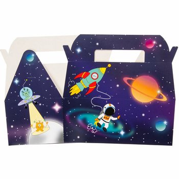 太空主题儿童套餐打包纸盒 - 22.5 x 12 x 9.5 厘米 (24个装)