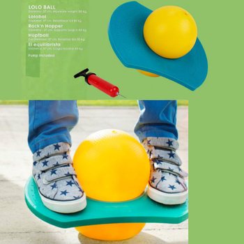 LOLO 跳跳球 &Oslash;37CM，含打气筒 (2只装)
