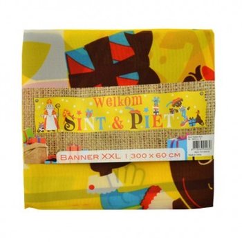 SINTERKLAAS & PIET 欢迎横幅 XXL 300 X 60 CM (7件)