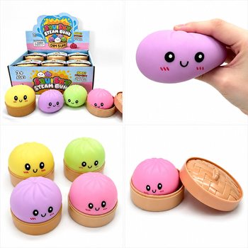 RAGE - 捏捏乐大包子大饺子 Squishy Bun Dumplings (尺寸 8.5 x 8.5 x 4.8 厘米) - 2026爆款解压玩具 (12个装)
