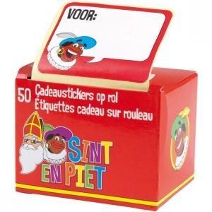 SINTERKLAAS 50 枚卷装礼品贴纸 (10 卷装)
