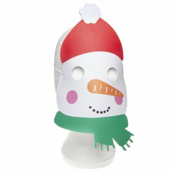 圣诞泡沫面具混合装 - 圣诞老人、驯鹿和雪人 (48个装)