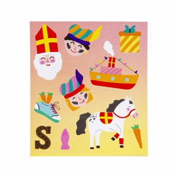 趣味贴纸 - 款式：圣尼古拉斯 (Sinterklaas) (120张)