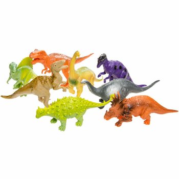 Dinosaur World：8件装大型恐龙玩偶套装