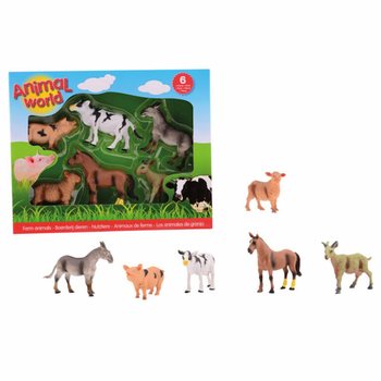 ANIMAL WORLD - 6件装农场动物玩具套装 (1件)