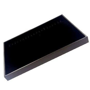 手链/项链展示盒 黑色天鹅绒 (1个)