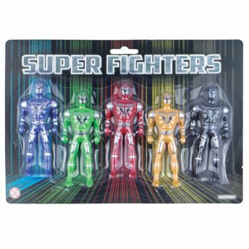 SUPER FIGHTERS - 5个动作玩偶套装（6件装）