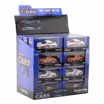 DIE CAST 仿真合金超级跑车，1:43 比例展示盒装 (24件)