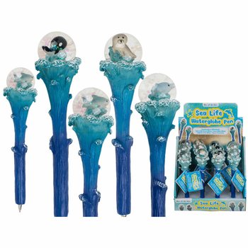 Sea Life 海洋生物闪粉圆珠笔 (12支展示盒装)