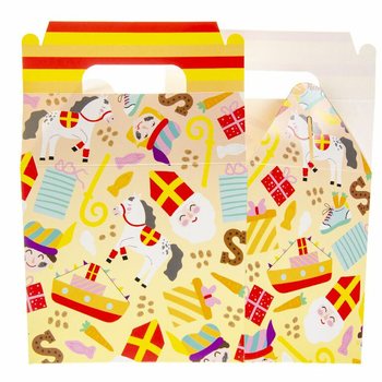 圣尼古拉斯 (Sinterklaas) 儿童套餐盒 / 礼品盒 14x10x17 厘米 (12只装)