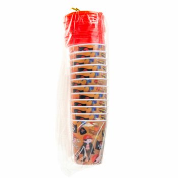 海盗主题带吸管饮料杯/冰淇淋杯（12只装）
