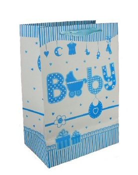 新生儿礼品袋 - 婴儿蓝 (12个装)