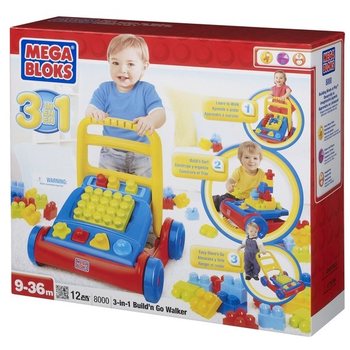 美高 MEGABLOKS 三合一学步避震推车玩具 - 8000