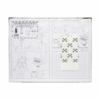 餐饮儿童娱乐全套礼盒 海盗主题 - 48套彩铅 + 100张涂色纸 + 100张餐巾纸 (共248件)